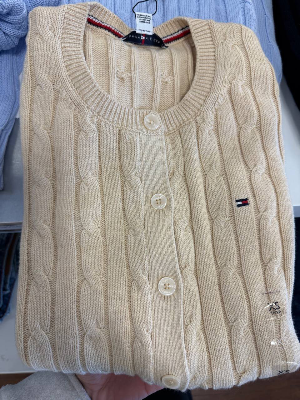 cardigan  tricot trançado