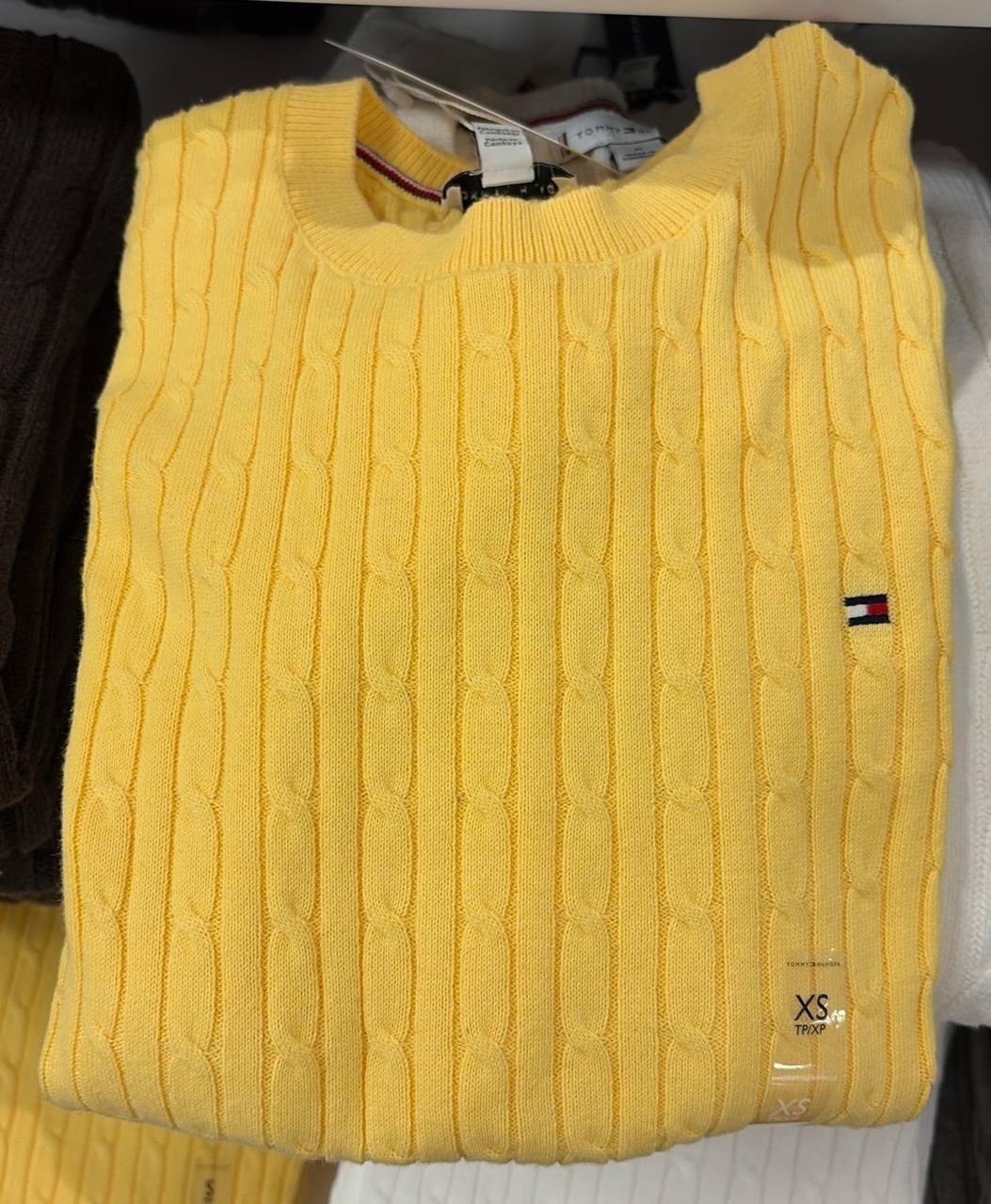 Sweater tricot trançado manga longa