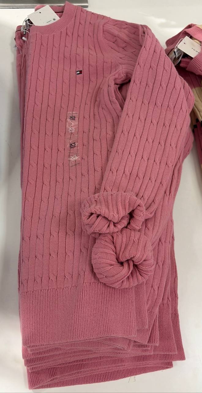 Sweater tricot trançado manga longa