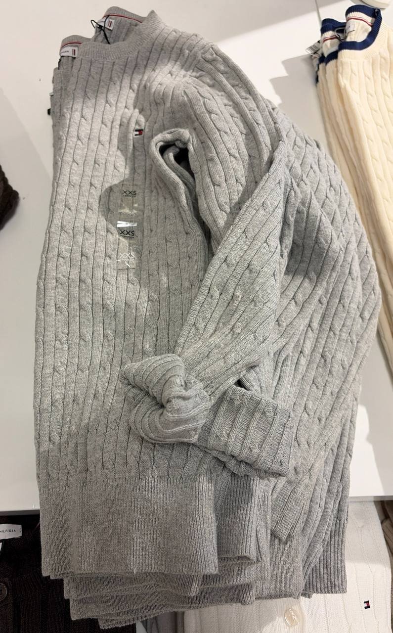 Sweater tricot trançado manga longa