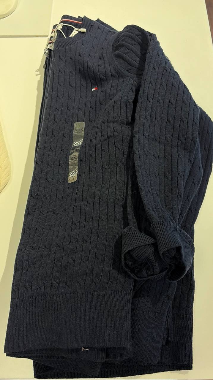 Sweater tricot trançado manga longa