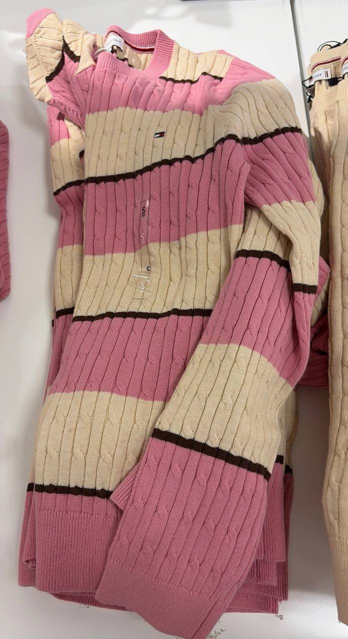 Sweater tricot trançado manga longa