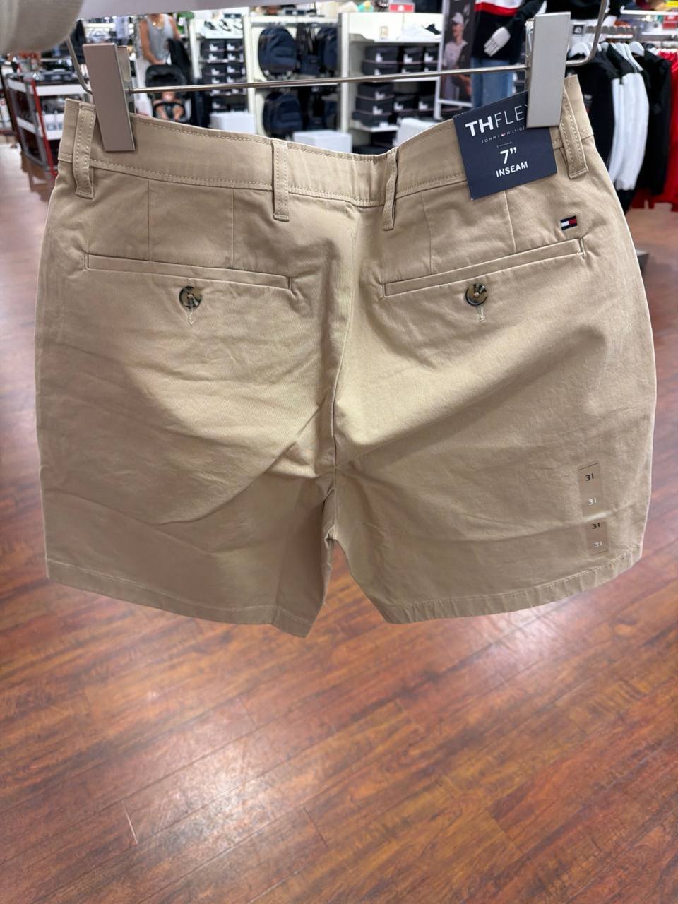 Bermuda Chino com elastano e elástico na cintura 7 polegadas