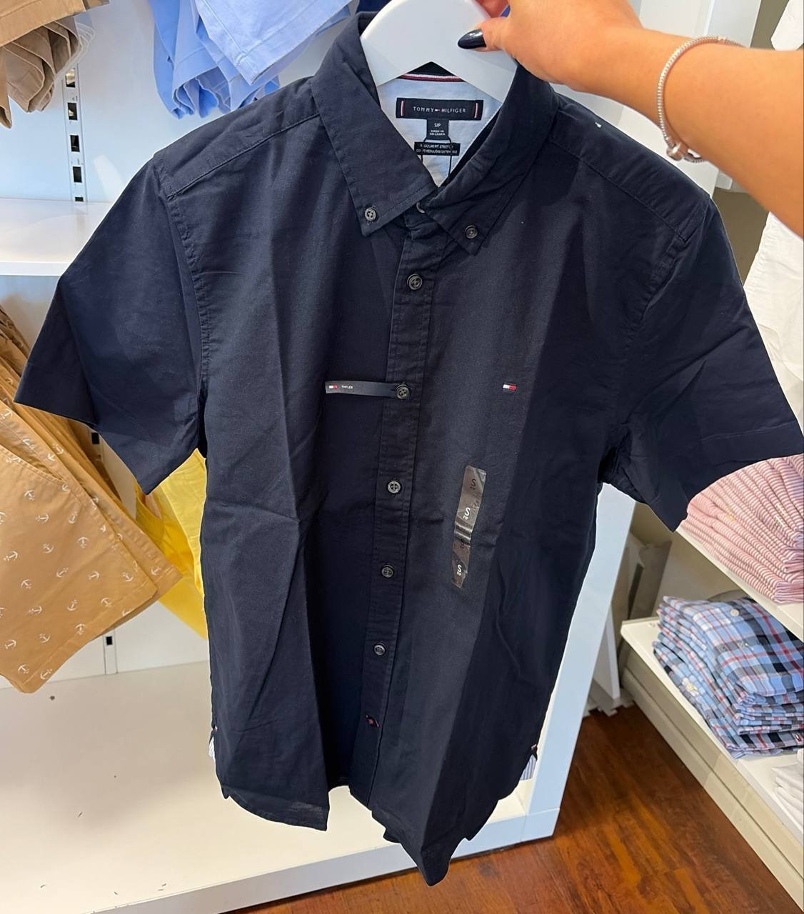 Camisa social manga curta REGULAR fit stretch cotton
