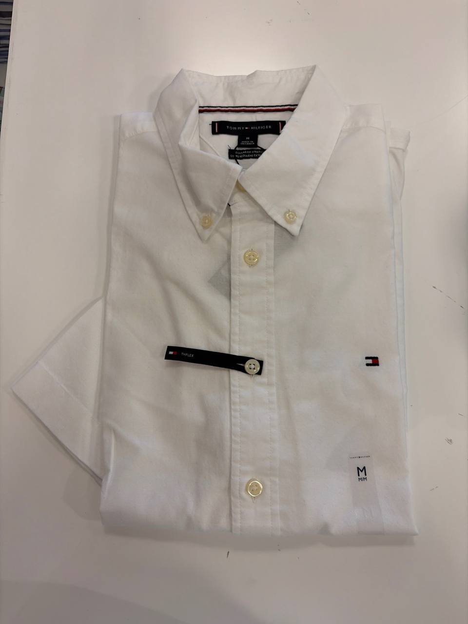 Camisa regular fit stretch manga curta oxford