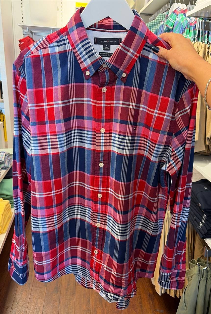 Camisa social manga longa REGULAR fit stretch oxford