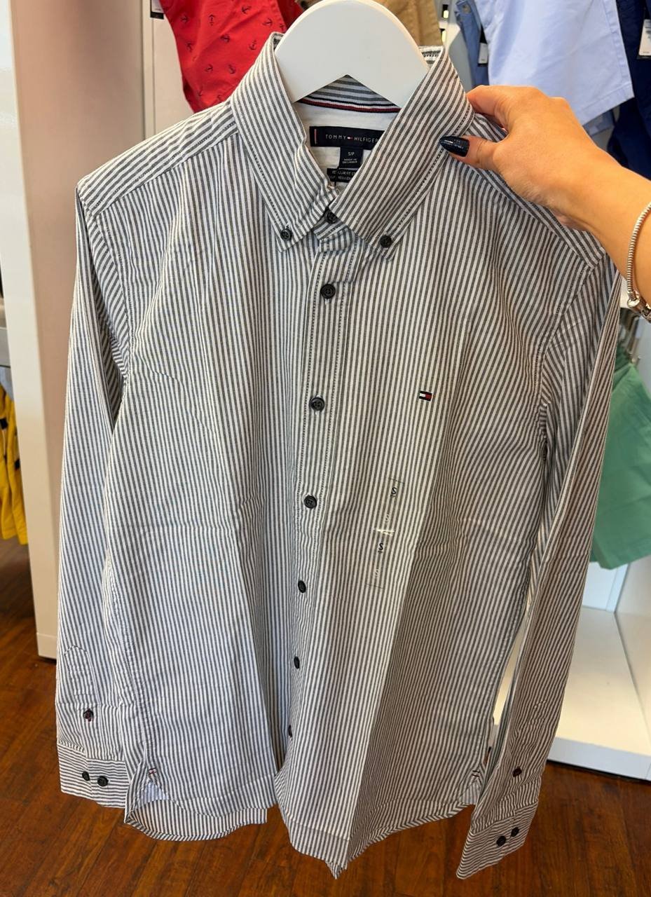 Camisa social manga longa REGULAR fit stretch oxford