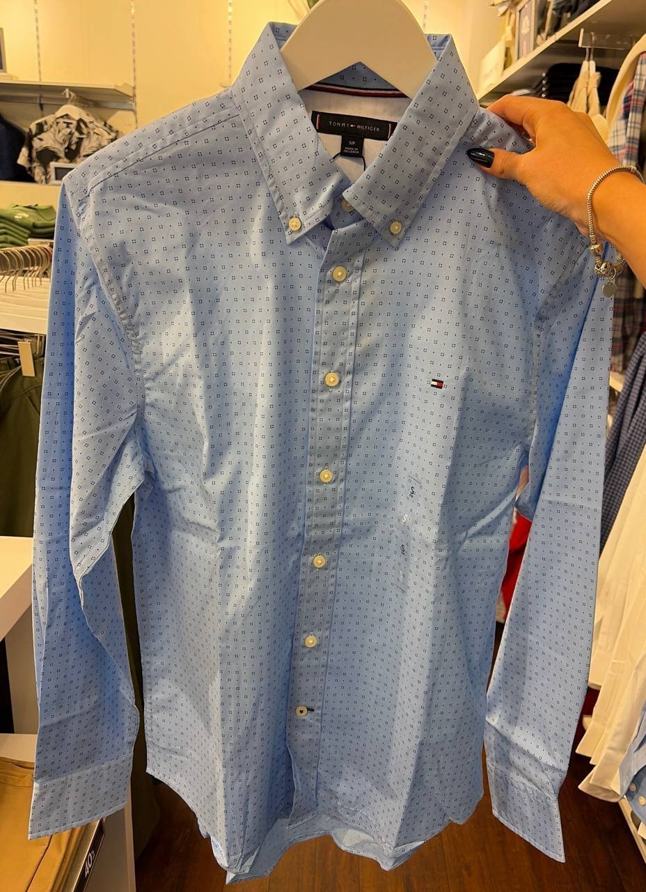 Camisa social manga longa REGULAR fit linho e algodão