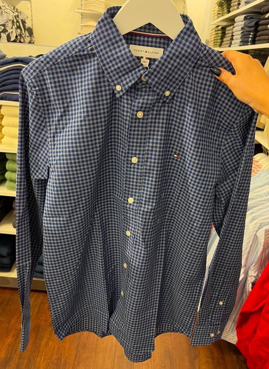Camisa social manga longa REGULAR fit linho e algodão