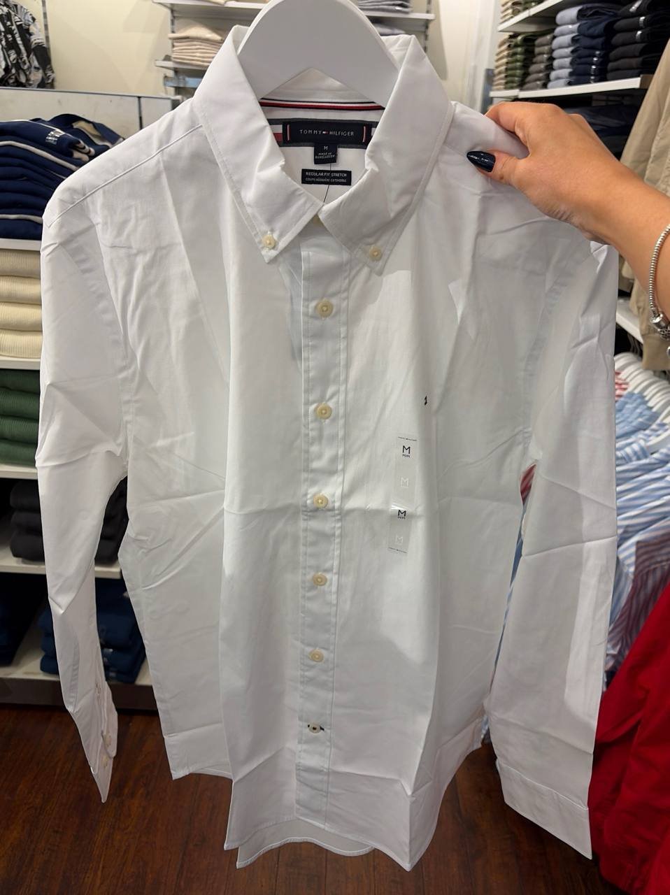 Camisa social manga longa REGULAR fit linho e algodão