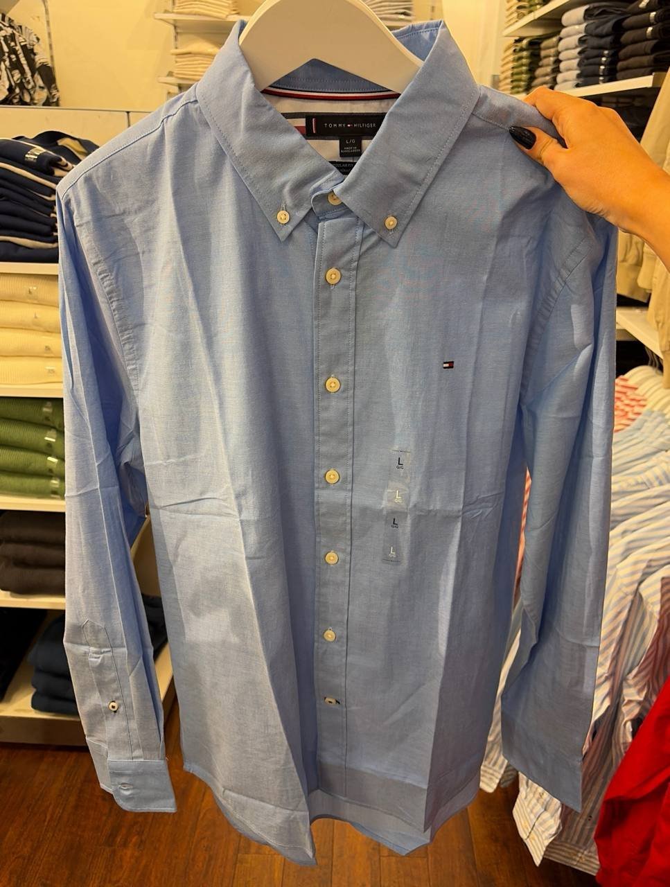 Camisa social manga longa REGULAR fit linho e algodão