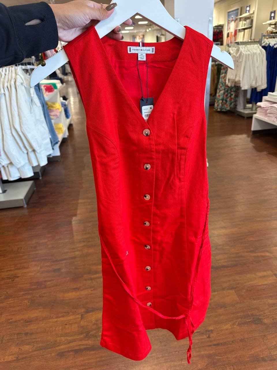 vestido algodão lyocell e linho