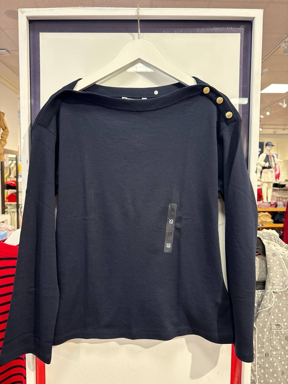 blusa oversized manga longa detalhe ombro