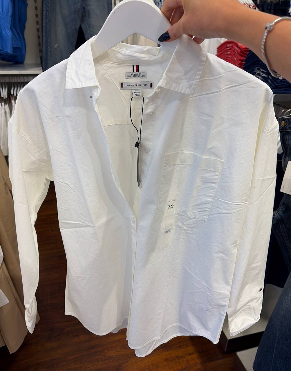 camisa relaxed fit manga longa