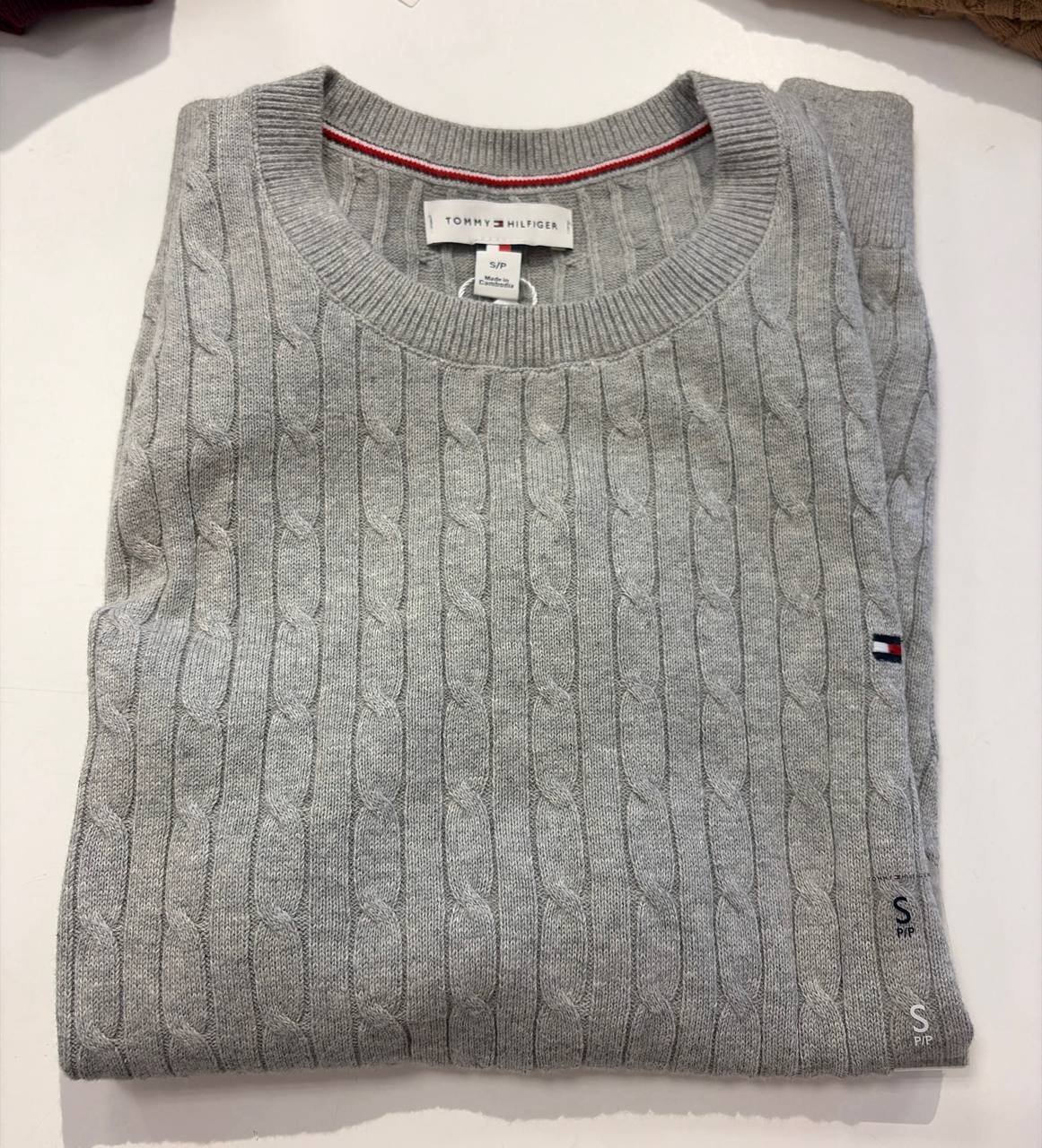 sweater tricot trançado manga curta