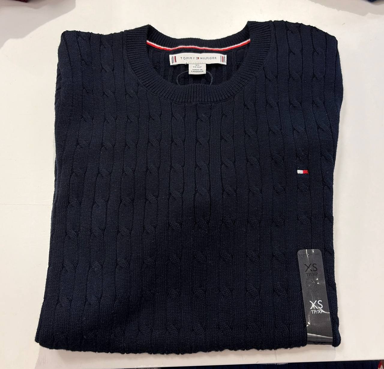 sweater tricot trançado manga curta