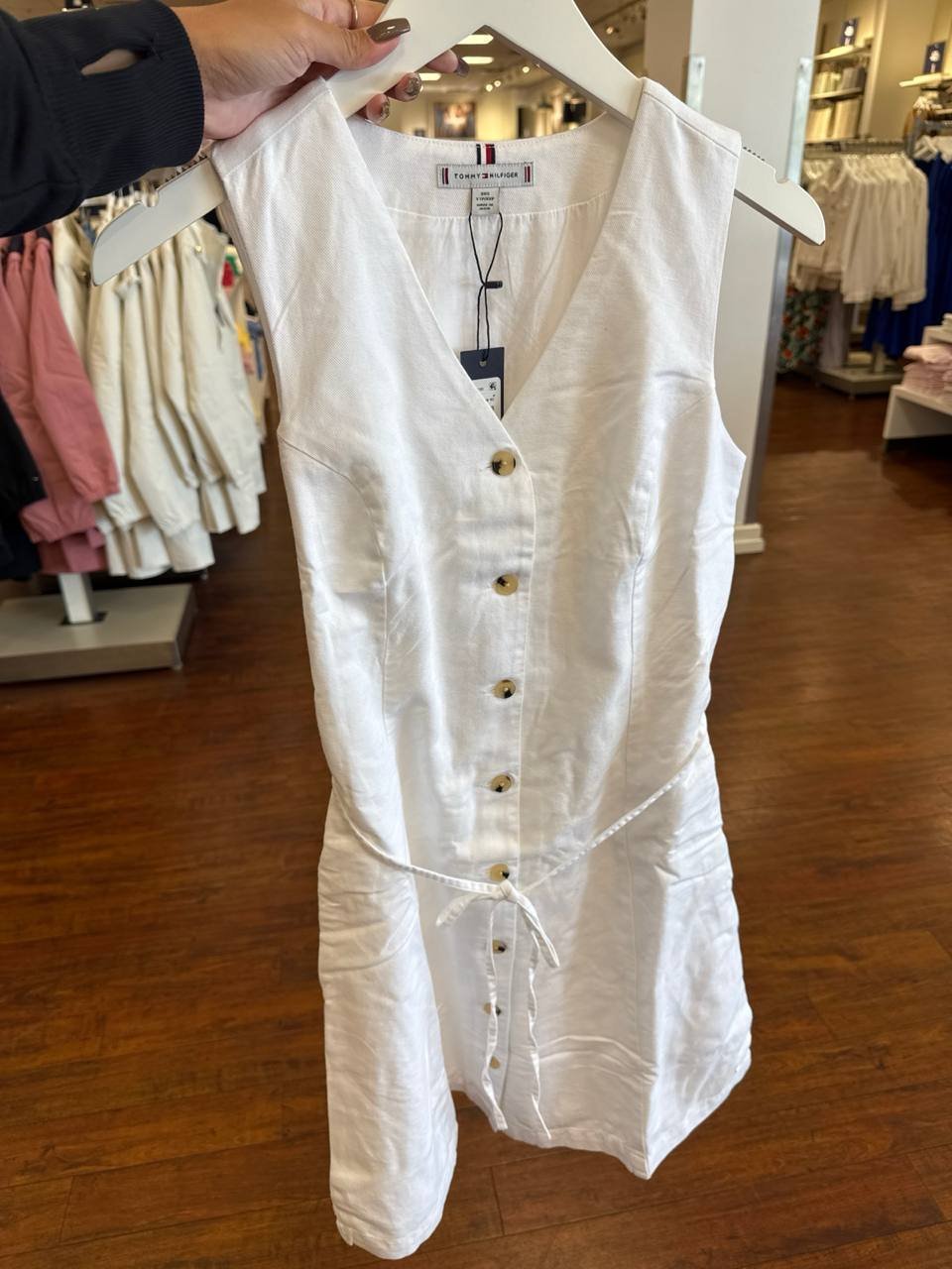 vestido algodão lyocell e linho