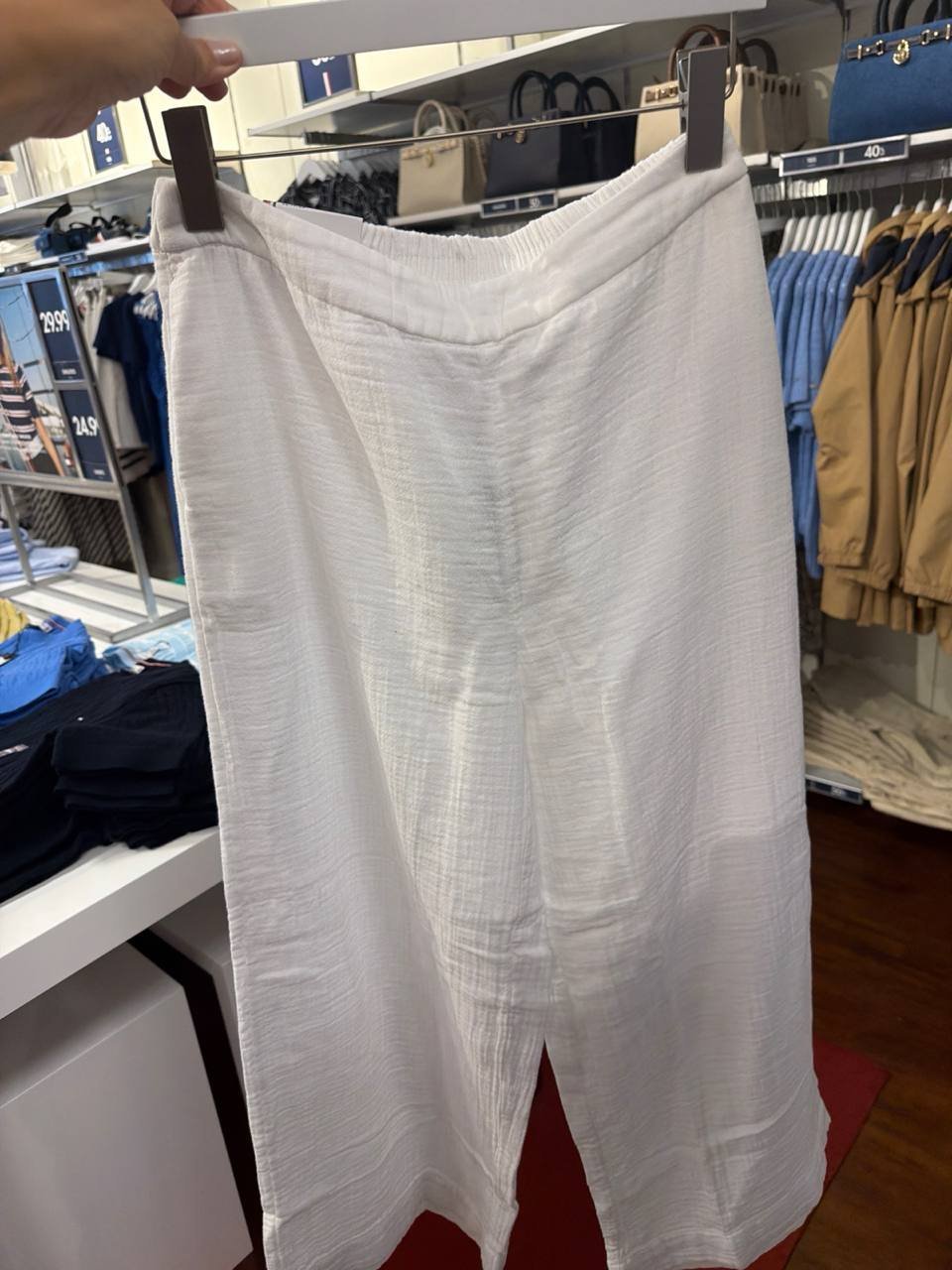 calça wide leg  gauze