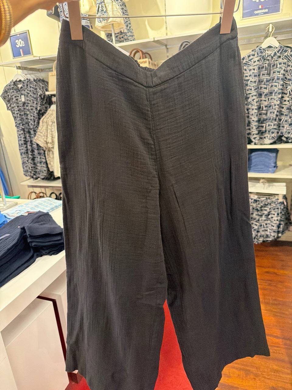 calça wide leg  gauze