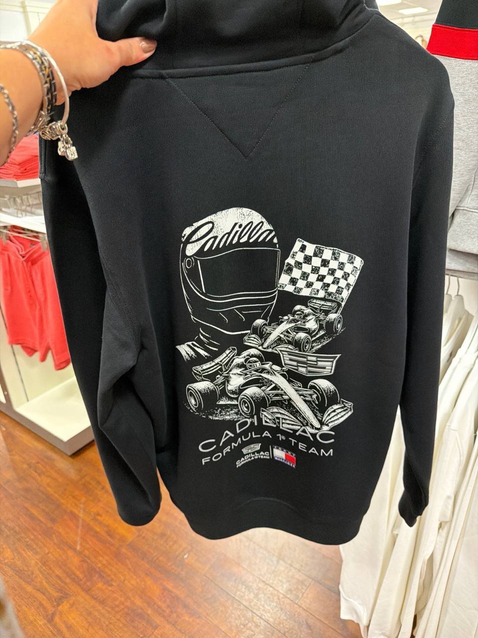 Blusa de moletom Sem fleece  com estampa nas costas Cadillac
