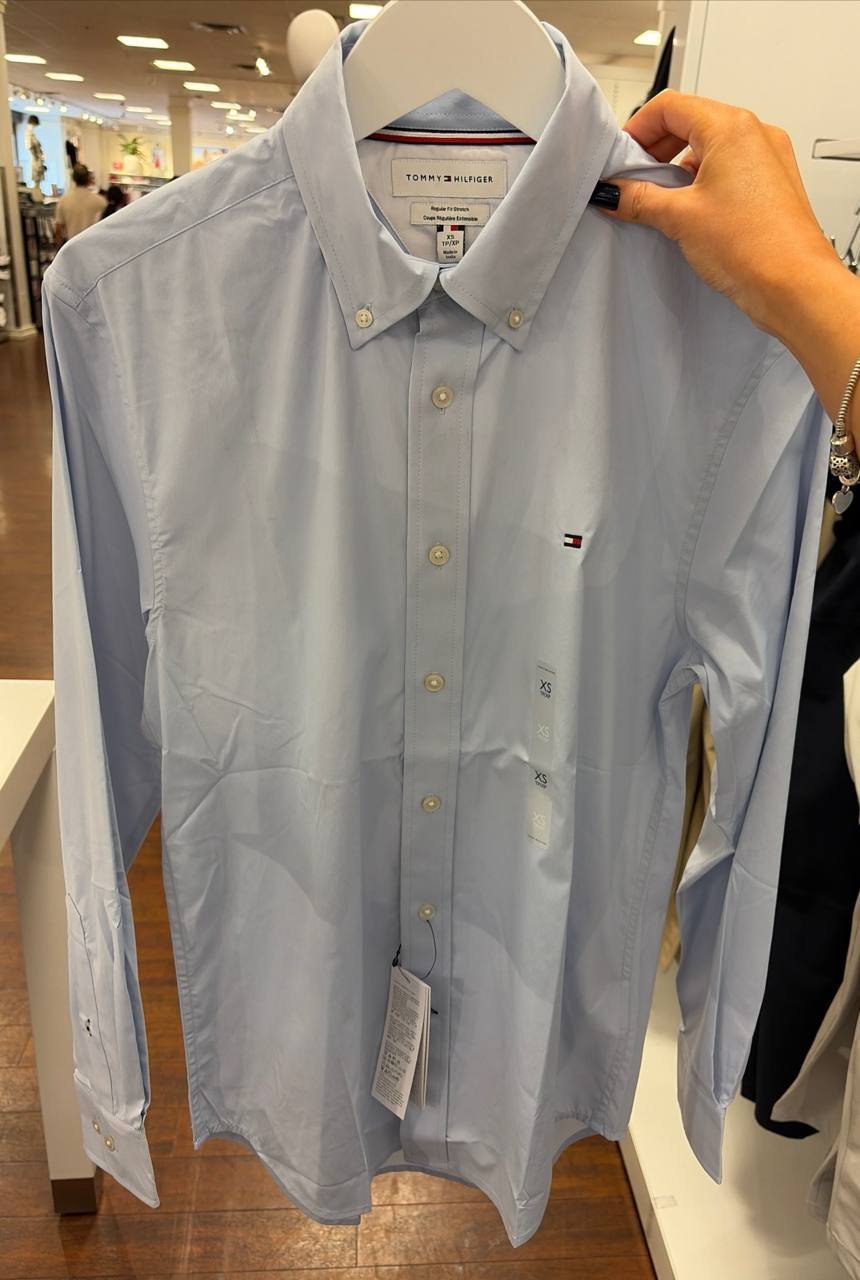 Camisa social manga longa REGULAR fit stretch nylon