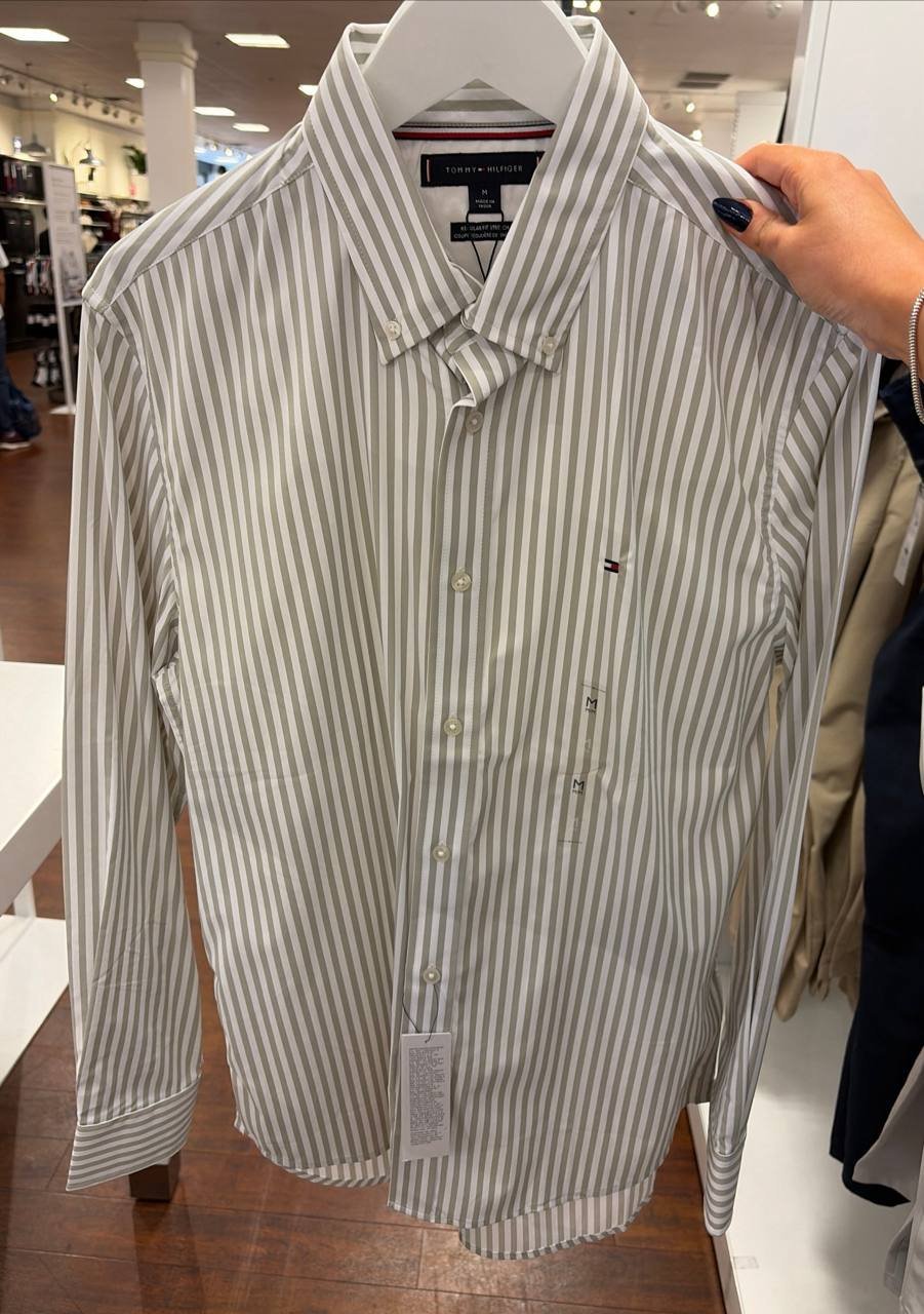 Camisa social manga longa REGULAR fit stretch nylon