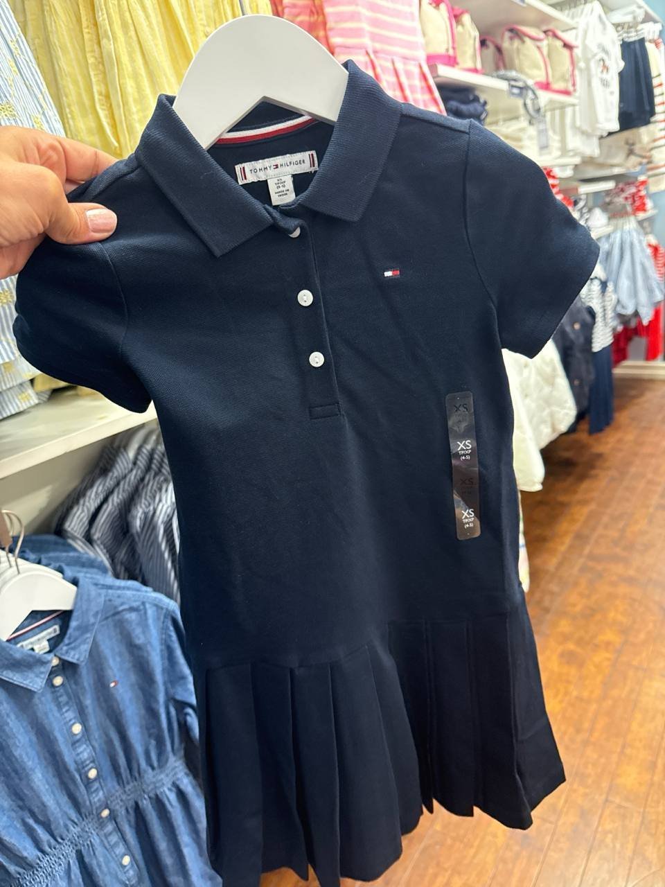 vestido polo com  manga  curta