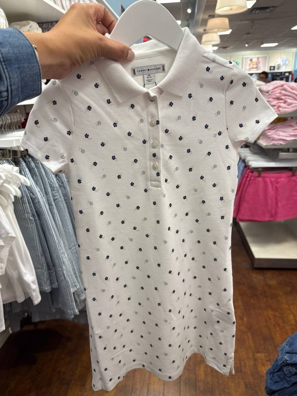 vestido polo com  manga  curta