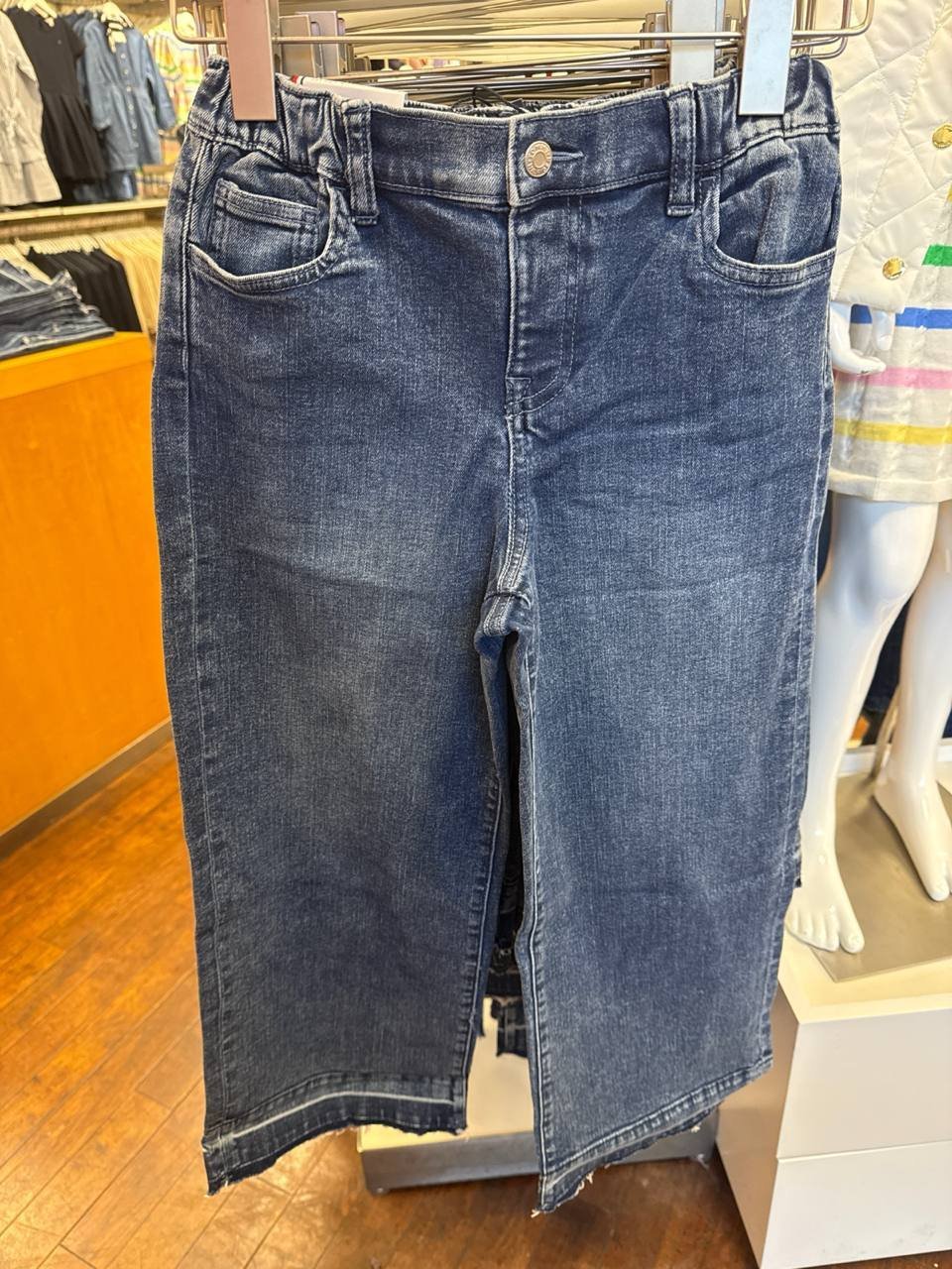 calça jeans pull on Wide Leg
