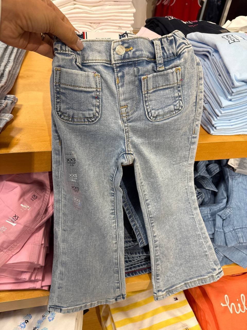 calça jeans pull on Flare