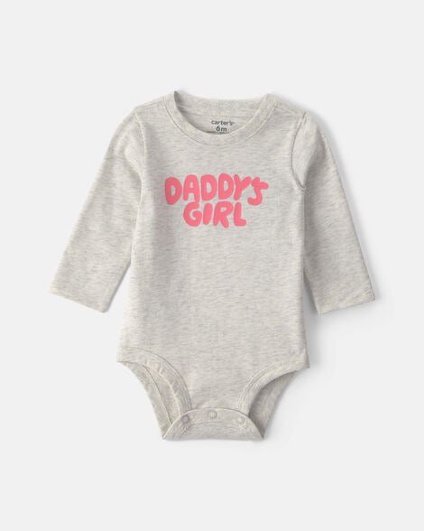 Baby Girl 'Limited Edition Like Auntie' Long-Sleeve Graphic Bodysuit - Grey