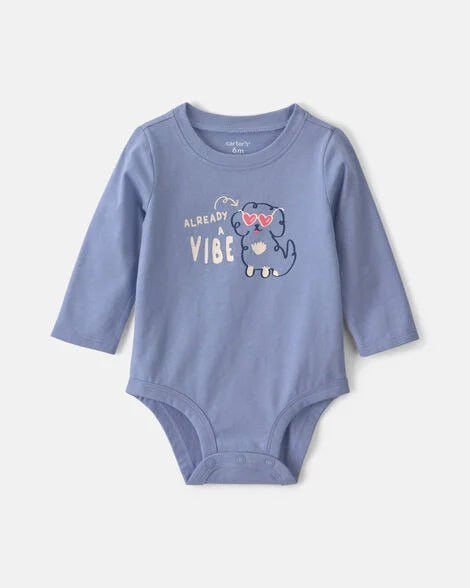 Baby Girl 'Limited Edition Like Auntie' Long-Sleeve Graphic Bodysuit - Grey