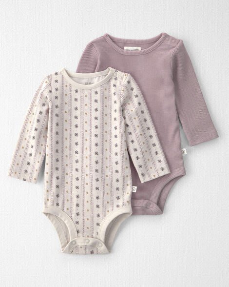 Baby Girl 2-Pack Organic Cotton Bodysuits