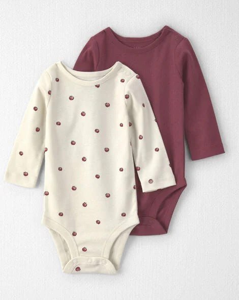 Baby Girl 2-Pack Organic Cotton Bodysuits