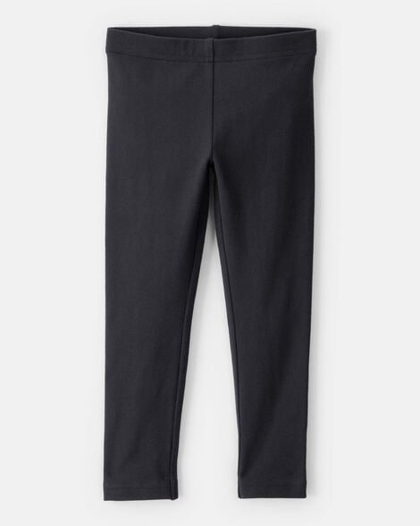 Toddler Girl Cotton Stretch Leggings - Navy