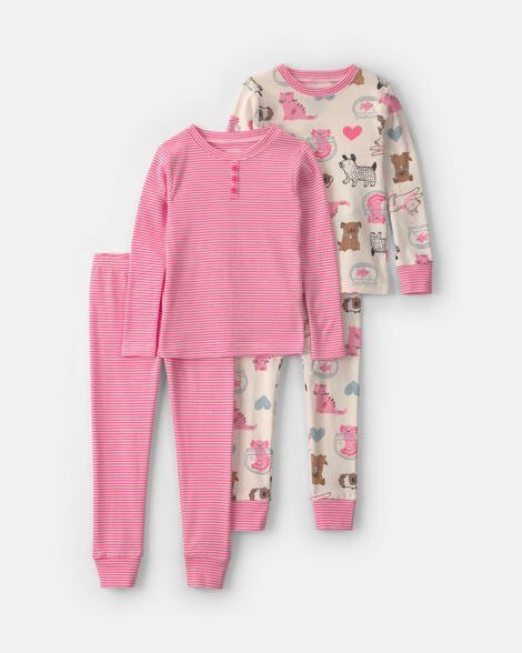 Toddler Girl 4-Piece Bear Varsity 100