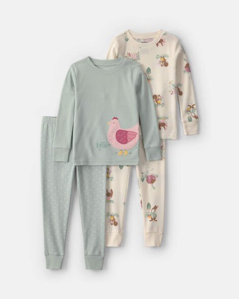 Toddler Girl 4-Piece Bear Varsity 100