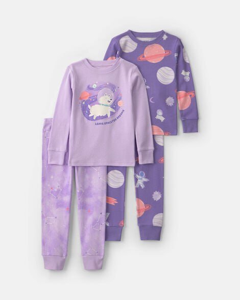Toddler Girl 4-Piece Bear Varsity 100