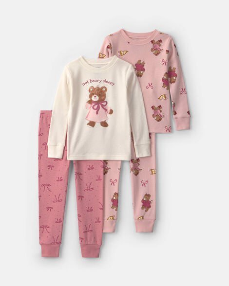 Toddler Girl 4-Piece Bear Varsity 100