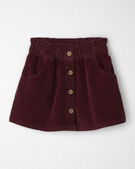 Toddler Girl Organic Cotton Corduroy Skirt