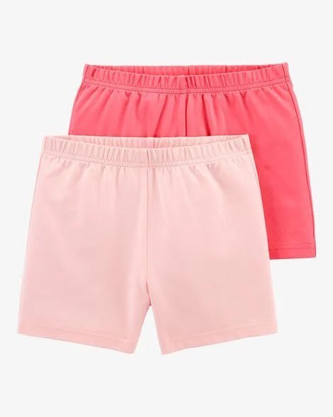 Girls 2-Pack Cartwheel Shorts - Black/White