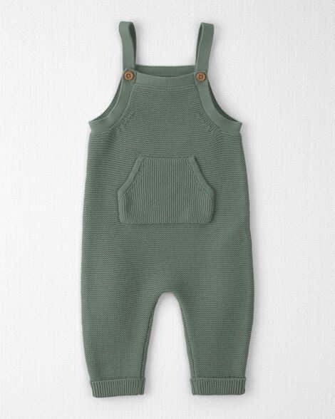 Baby Organic Cotton Sweater Knit Overalls