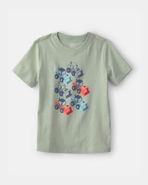 Toddler Boy Cruising Shark Graphic Tee - Grey
