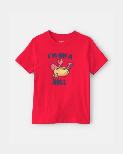 Toddler Boy Cruising Shark Graphic Tee - Grey