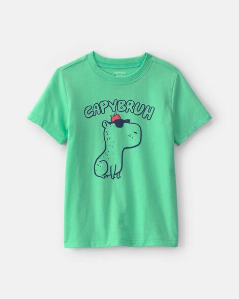 Toddler Boy Cruising Shark Graphic Tee - Grey