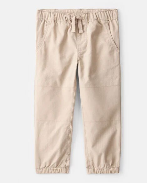 Toddler Boy Cotton Everyday Pull-On Jogger - Khaki