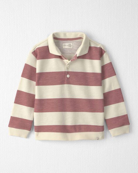 Toddler Boy Organic Cotton French Terry Rugby Polo