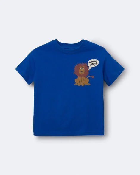 Toddler Squish Relaxed Graphic Tee - White