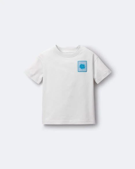 Toddler Squish Relaxed Graphic Tee - White