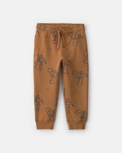 Toddler Boy French Terry Joggers - Olive Green